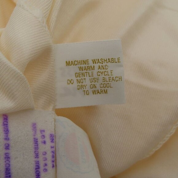 Miss Elaine Women Small Ivory Lace Trim Nightgown Dress Vintage Union Made USA - Picture 8 of 11